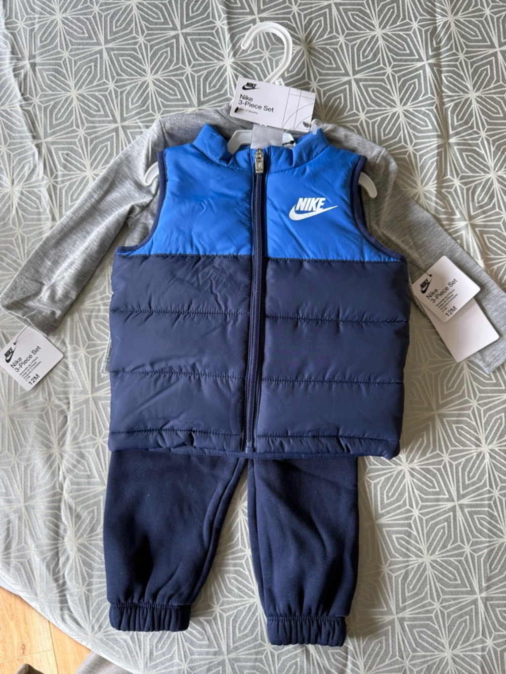 Nike Blue & Navy Toddler 3-Piece Outfit